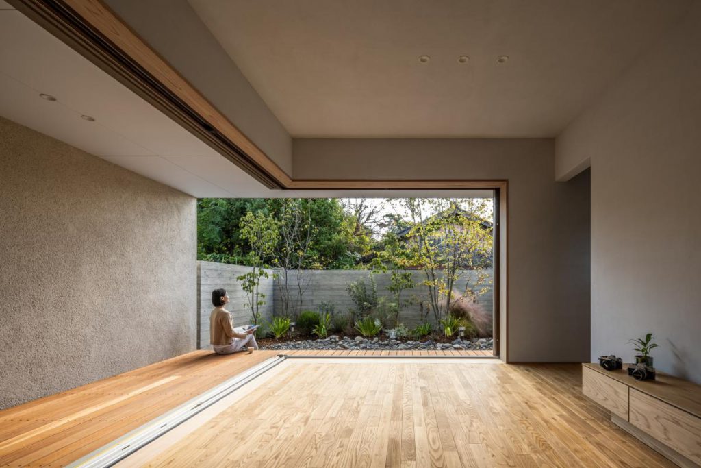 Japanese Style House. Decorated In A Modern, Minimalist Style