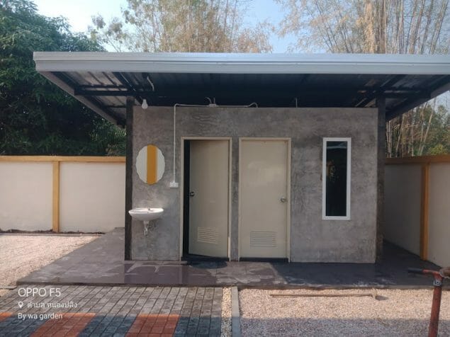 รวม 38 ไอเดียการสร้าง “ห้องน้ำนอกบ้าน” ในงบประหยัด ให้ออกมาสวยเก๋ น่าใช้งาน